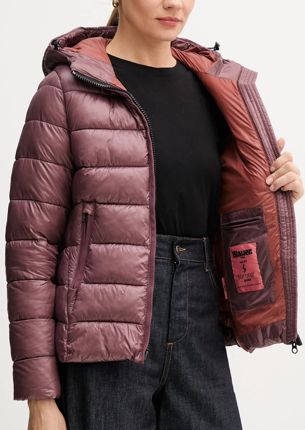 GIUBBINO BLAUER CORTO DONNA VIOLA SCURO