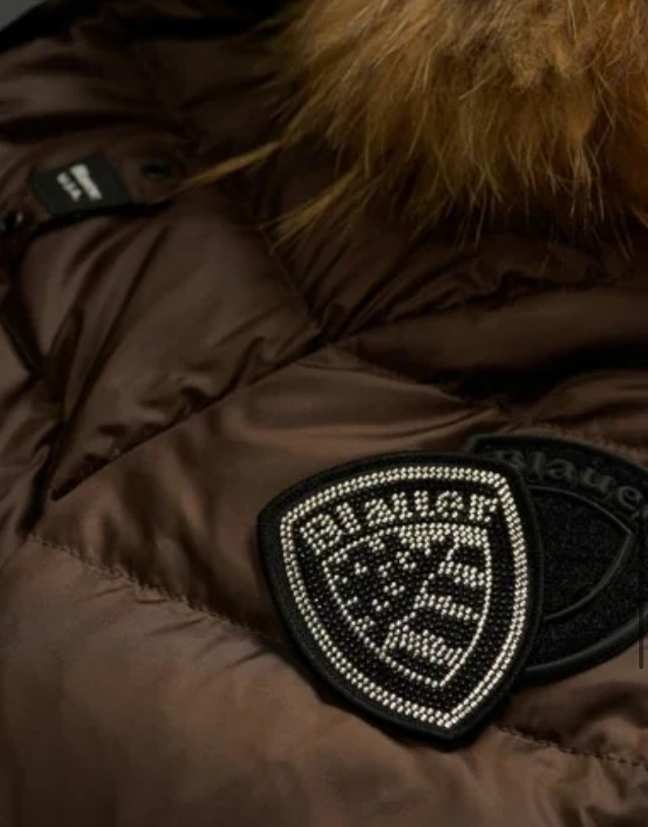 GIUBBINO BLAUER CORTO DONNA MARRONE PELLICCIA