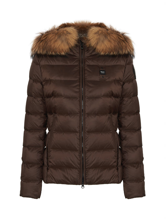 GIUBBINO BLAUER MARRONE CORTO DONNA PELLICCIA