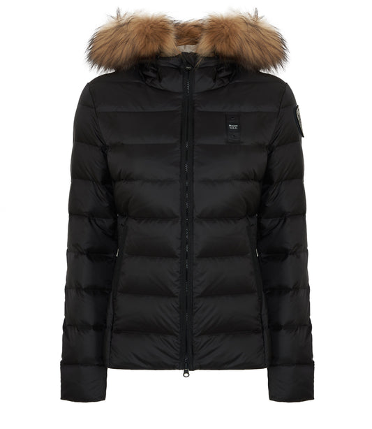 GIUBBINO BLAUER NERO CORTO DONNA PELLICCIA BEIGE